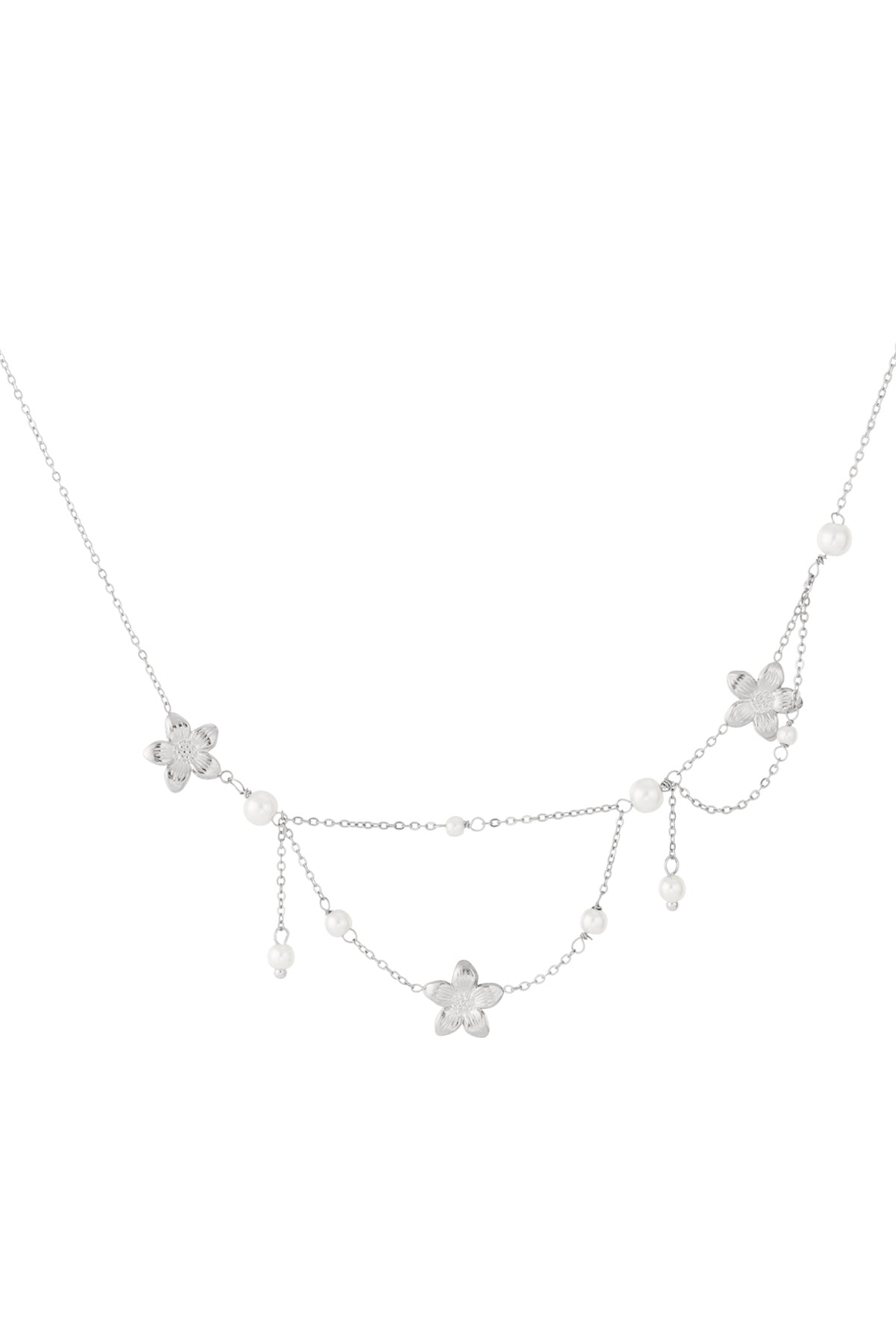 Double trouble flower Necklace