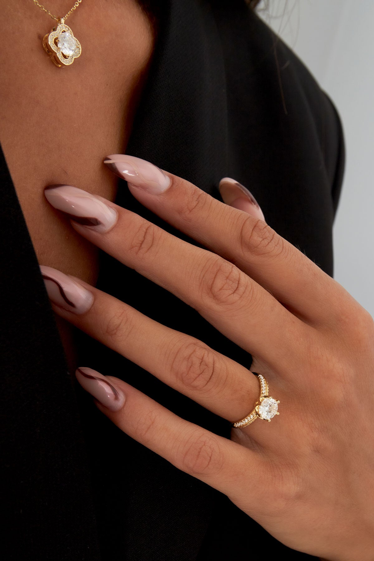 Ring stone with stones - Gold Color - 16