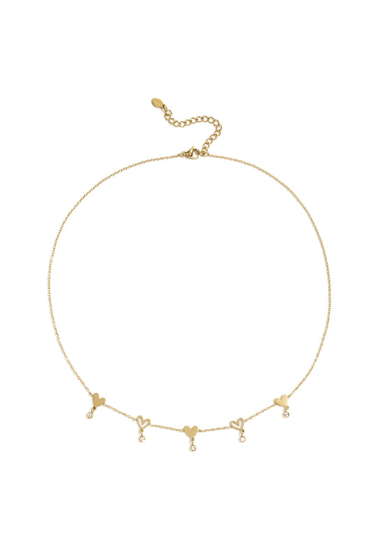 Stainless Steel Chain Necklaces Heart Casual Daily Simple Series Women's jewelry