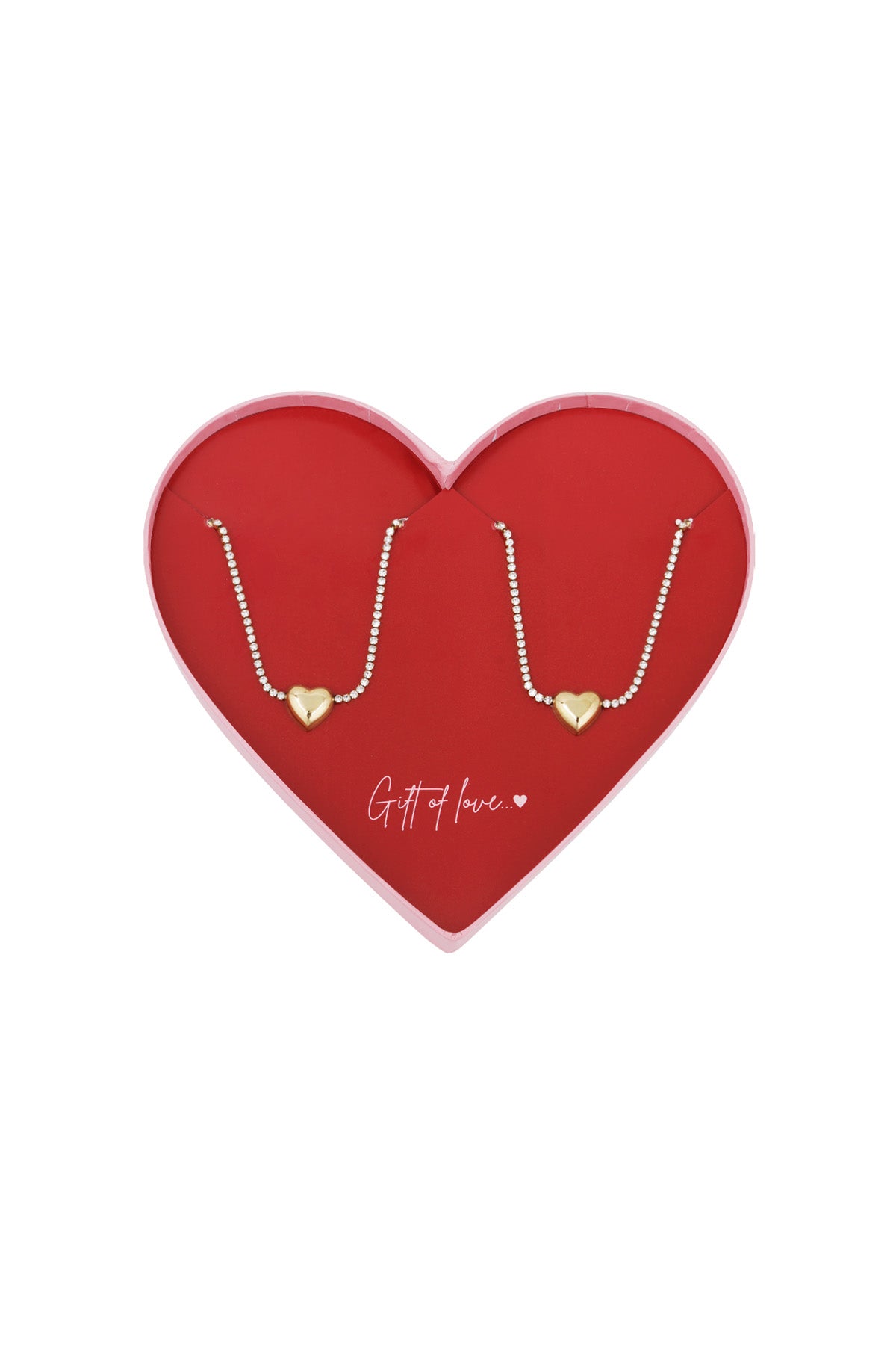 gift of love stainless steel heart bracelet